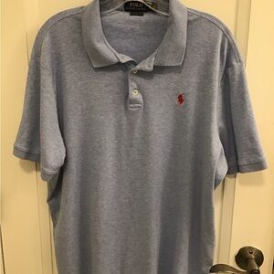 Polo by Ralph Lauren Blue Polo Shirt with Classic Collar
